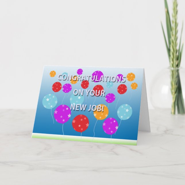 Félicitations Pour Votre Nouvelle Carte De Travail (Devant)