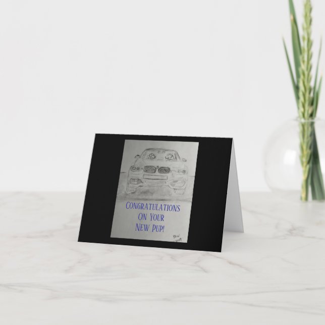 Félicitations pour votre nouvelle carte Pup (Devant)