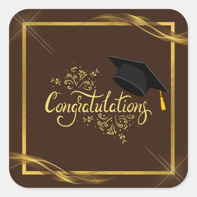 Félicitations Sticker Graduate (Devant)