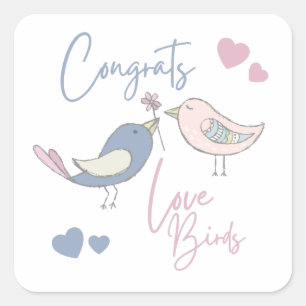 Félicitations Stickers Inséparables