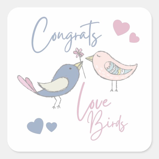 Félicitations Stickers Inséparables (Devant)