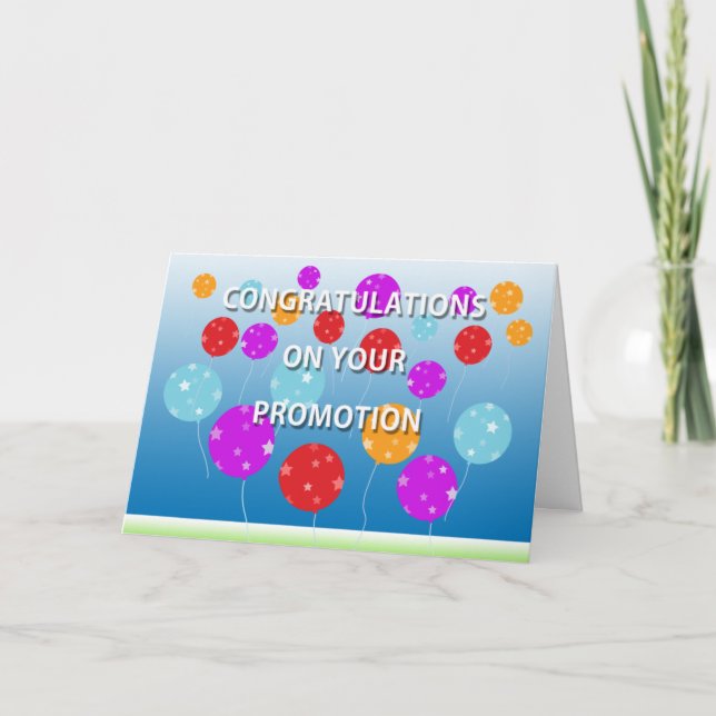 Félicitations sur votre carte de promotion (Devant)