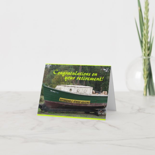 Félicitations sur votre carte de retraite (Devant)