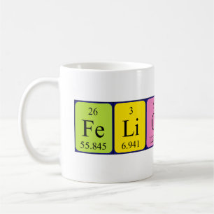Felicity periodic table name mug