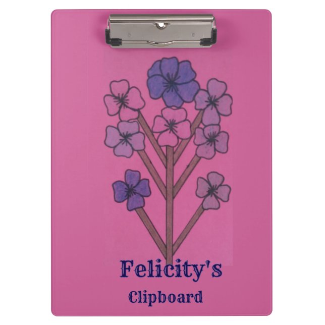 Felicity's  clipboard (Front)