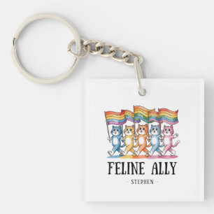 Feline Ally - Rainbow Cat LGBTQ Pride