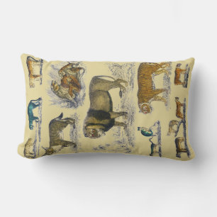 Feline Animals Lumbar Pillow