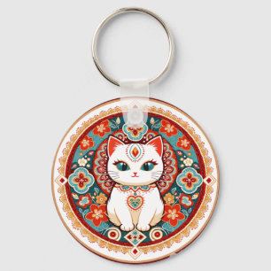 Feline Cat Keychain