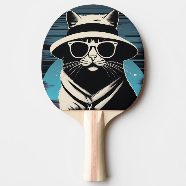 Feline Cat Portait Cool Ping Pong Paddle (Front)