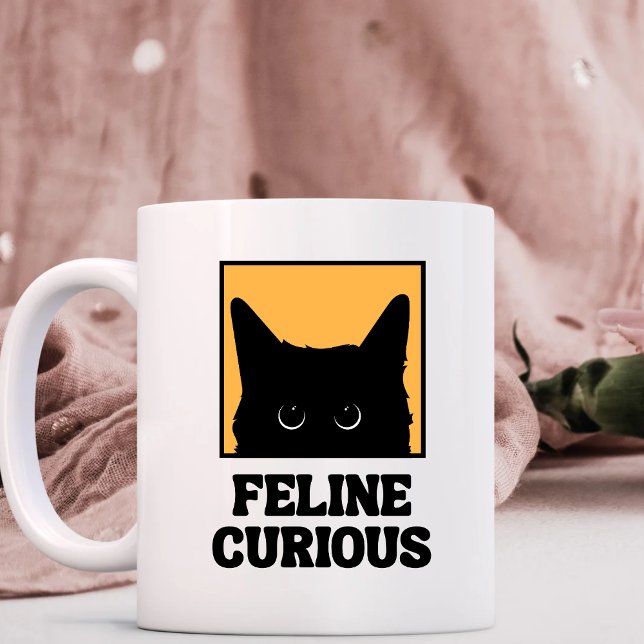 Feline Curious cat lover Mug (Creator Uploaded)