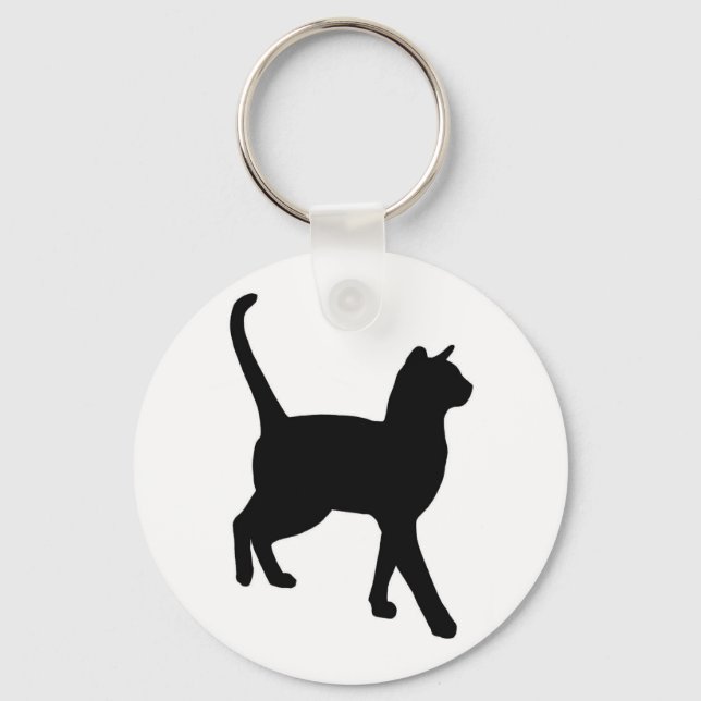 Feline elegance keychain (Front)