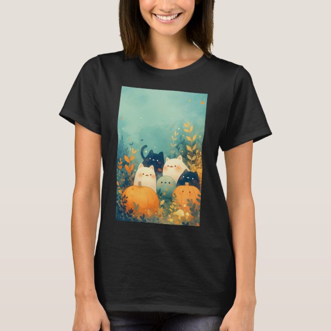 Feline Fall Fantasy T-Shirt (Front)