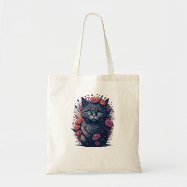 Feline Fashion Tote Bag (Front)
