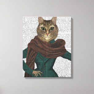 Feline Fashionista Canvas Print