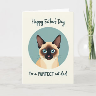 Feline Fathers Day Portrait Card