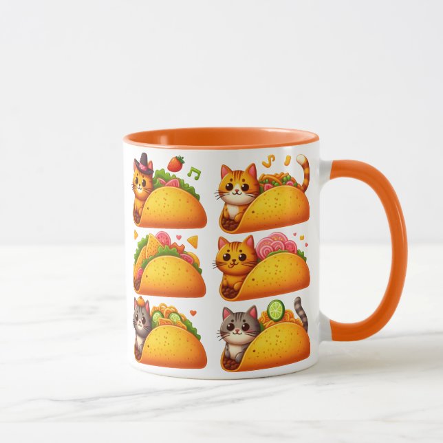 Feline Fiesta in a Taco Mug (Right)