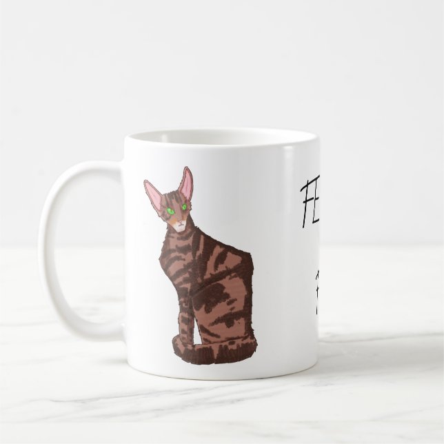 Feline Fine Coffee Mug (Left)