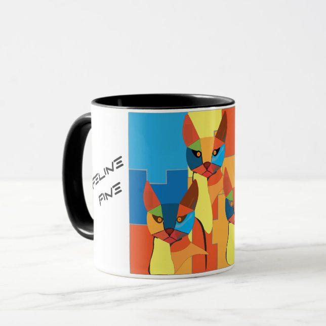 Feline Fine Mug (Front Left)