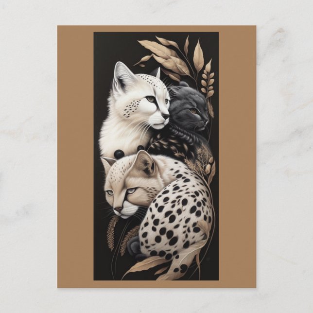 FELINE FINESSE #1   POSTCARD (Front)