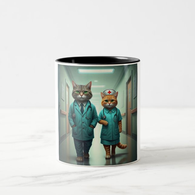Feline First Responders Two-Tone Mug (Centre)