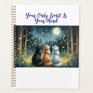 Feline Friends and the Moonlight  Planner