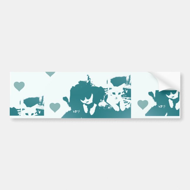 Feline friends. bumper sticker (Front)