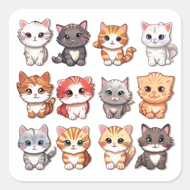 Feline Friends Sticker Collection  (Front)