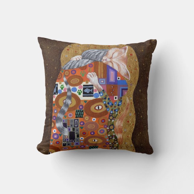 Feline Fulfilment 2011 Throw Pillow (Front)