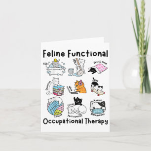 Feline Fun Cat Functional Occupational Therapy Ot  Card