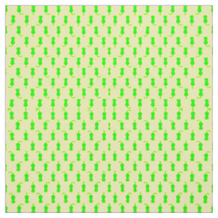 Feline Fun Forever Whimsical Green Cats Yellow Fabric