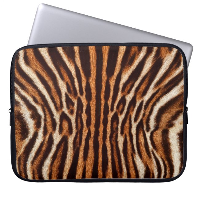 feline fur background laptop sleeve (Front)