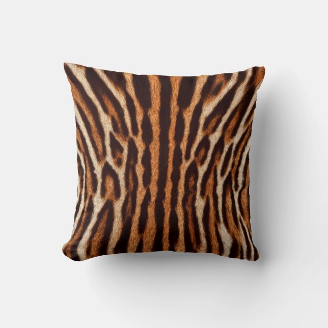 feline fur background throw pillow (Front)