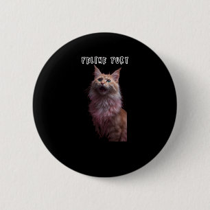 Feline Fury 2 Inch Round Button