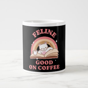 Feline Good on Coffee Large Coffee Mug