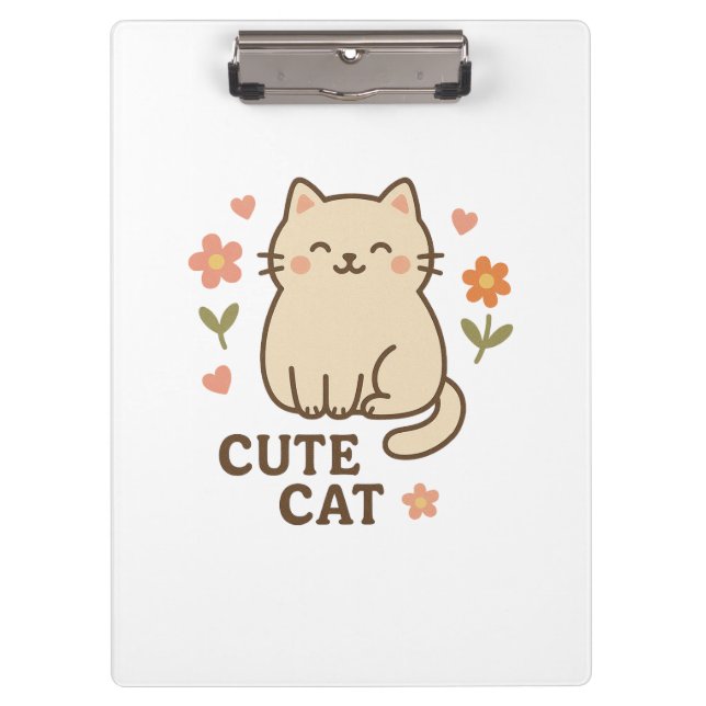 Feline in Bloom Clipboard (Front)