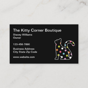 Feline Kitty Chat Boutique Cartes de visite