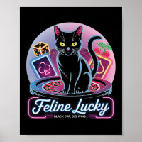 Feline Lucky Gambling Casino Cat Game Player &