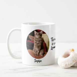 Feline Masterpiece Two Photos and Names Coffee Mug