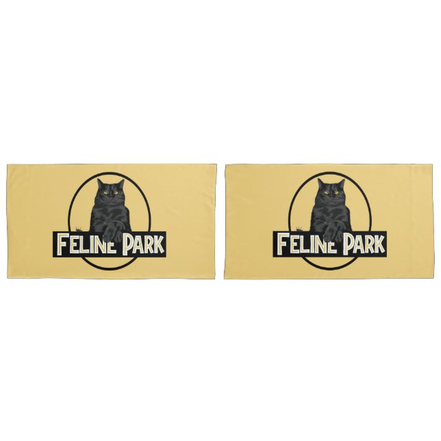 Feline Park Pillowcase (Front-Set)