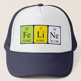 Feline periodic table name hat