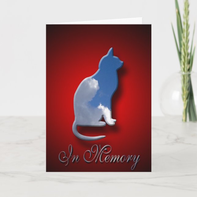 Feline Sympathy Card | In Memory Of Cat (Front)