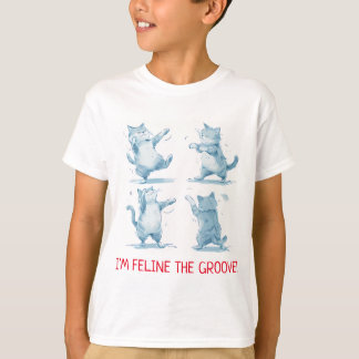 Feline the Groove Dancing Cats T-Shirt