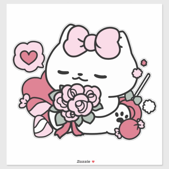 Feline the Love - Cute Valentine’s Cat Design (Sheet)