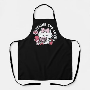 Feline the Love - Cute Valentine’s Cat Design Apron