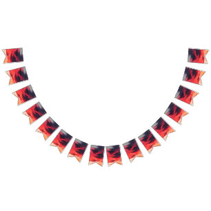 feline wave bunting flags