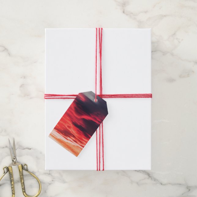 feline wave gift tags (With Twine)
