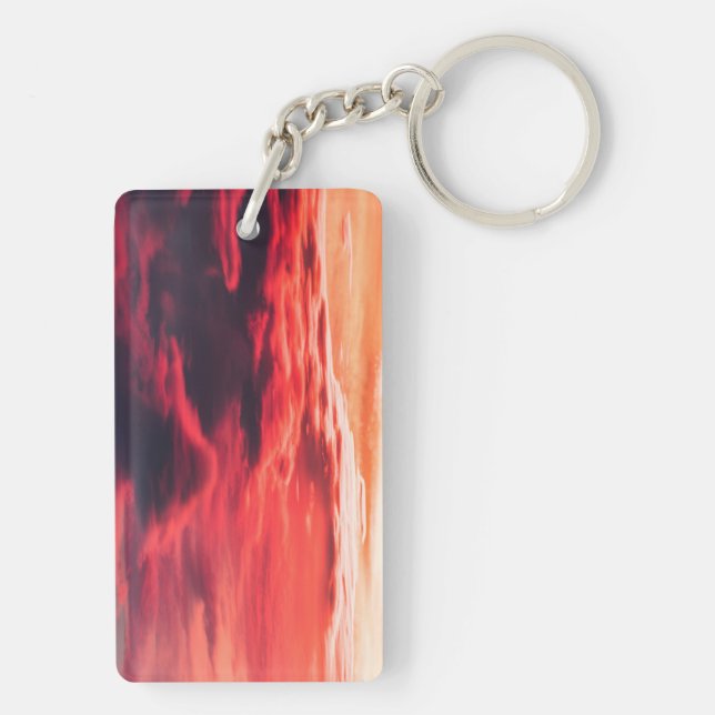 feline wave keychain (Back)