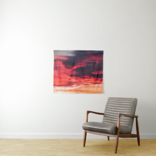 feline wave tapestry