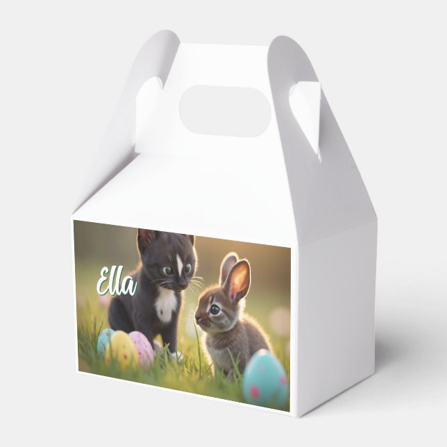 Felini & Fluffy: An Easter Tale of Two Friends Favor Box (Front Side)