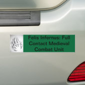 Felis Infernus Dagorhir Bumper Sticker (On Car)